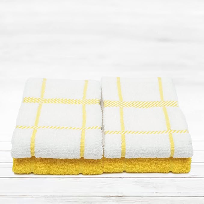 100% Cotton Terry Dish Towels, 4 pack16 x26 Inches, Super Soft and Absorbent - Image 5
