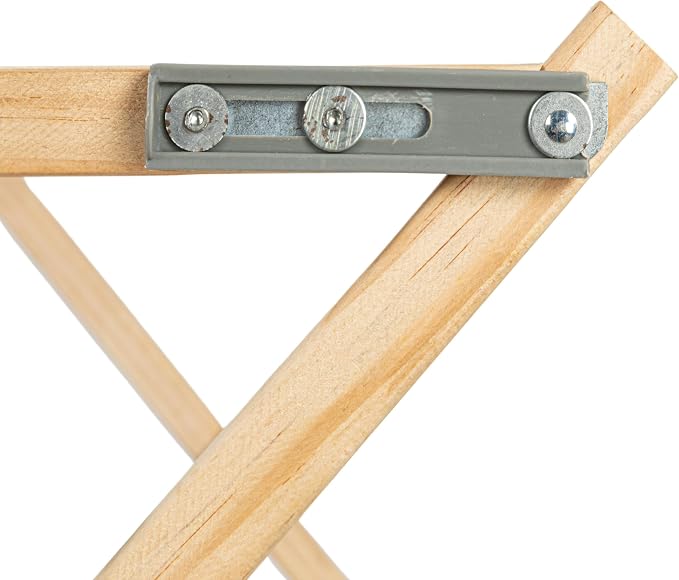 Household Essentials X-Frame Clothes Drying Rack, Stabile Wood Frame - Image 5