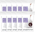 simplehuman Code L 200 Count Custom Fit Liners, Drawstring Kitchen Trash Bags by Unknown