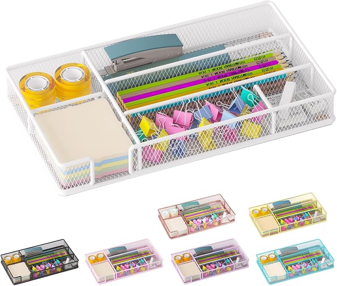 Desk Drawer Organizer Tray, Mesh Desk & Office Drawer Organizer, Suitable by HOME