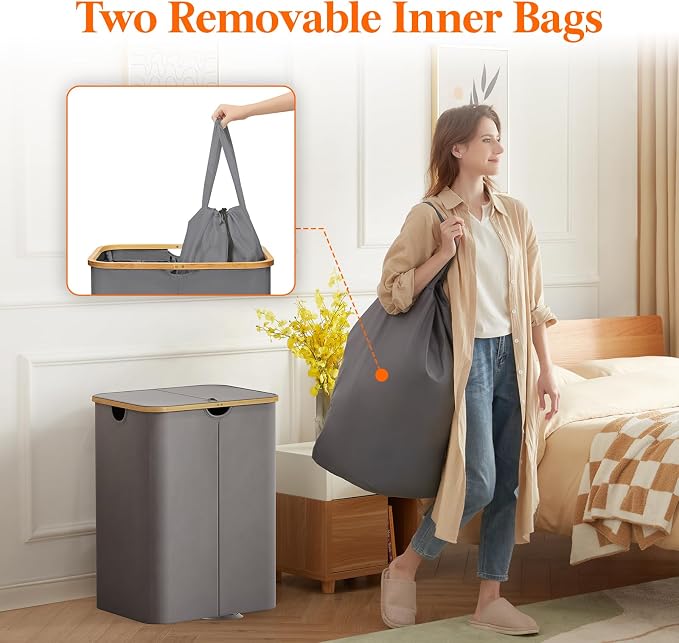 Lifewit 150L Double Laundry Hamper - Image 3