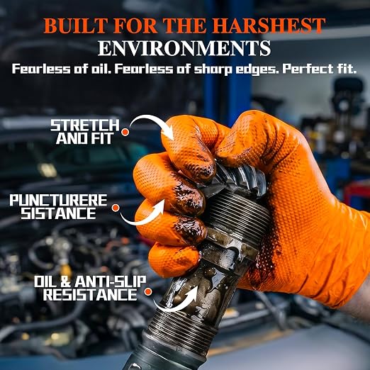 ANBOSON 10 Mil Heavy Duty Industrial Nitrile Gloves - Image 6