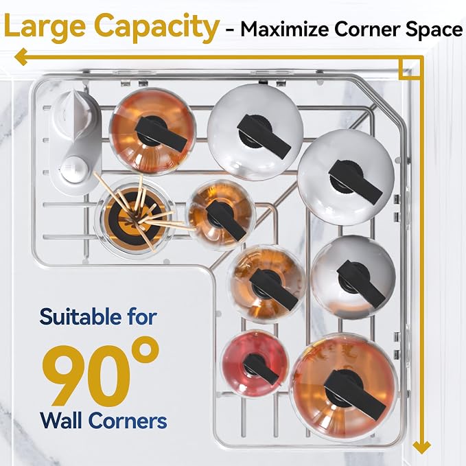 YASONIC Corner Shower Caddy Adhesive, 100% Rustproof Shower Organizer - Image 3