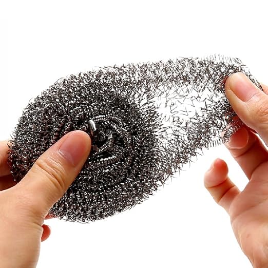 KTOJOY 6 Pack Stainless Steel Wool Scrubber, Scouring Pads - Image 3