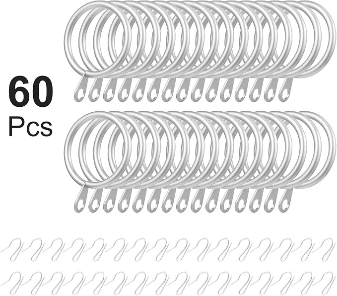 Hotop 30 Pcs Metal Curtain Rings - Image 3