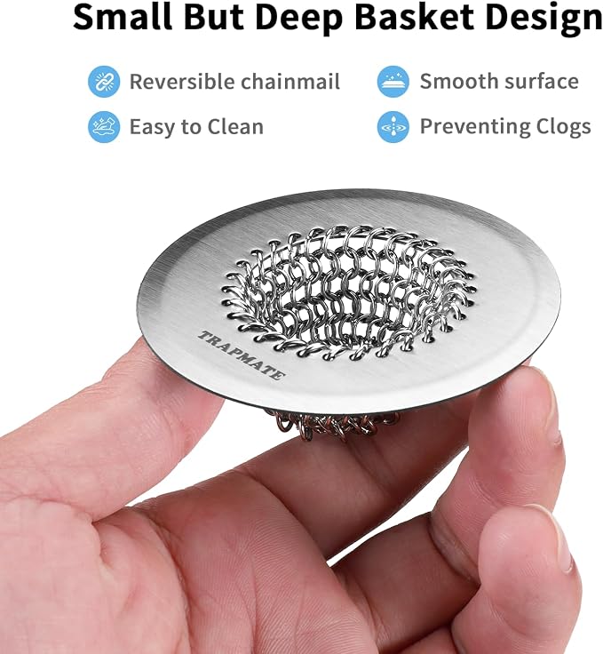 TRAPMATE Bathtub Drain Stopper & Shower Hair Catcher, Shower Drain - Image 3