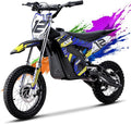 KOOZ HP112E 36V 1000W Electric Dirt Bike for Kids, 3 Speed Modes Teen Electric Motorcycle Up to 18 MPH & 15 Miles Long-Range, Dual Suspension & Disc Brake, 16" Sturdy Tire for Kids Teenagers