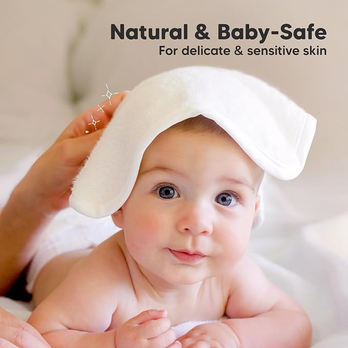 6-Pack Baby Washcloths, Soft Absorbent Washcloths - Image 5
