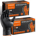 ANBOSON 10 Mil Heavy Duty Mechanic Nitrile Gloves, Large Black 200 Count by WELCOMEANBOSON