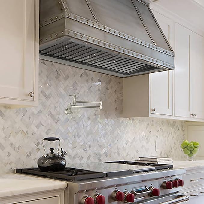Akicon Range Hood Insert 30 Inch, Ultra Quiet, Powerful Suction Built-in Kitchen Vent Hood, Stainless Steel Ducted Stove Hood with Dimmable LED Lights, 4-Speed 600CFM
