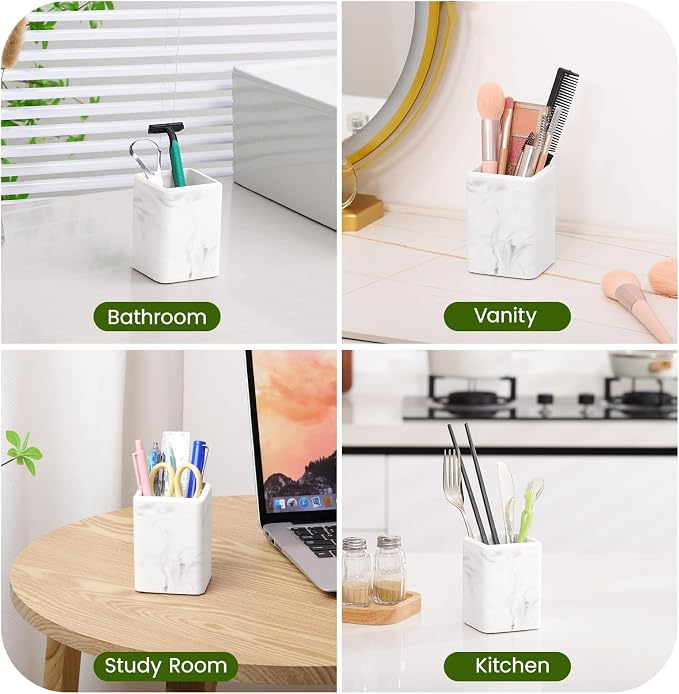 Luxspire Toothbrush Holders, Diatomite Toothbrush Cups - Image 3