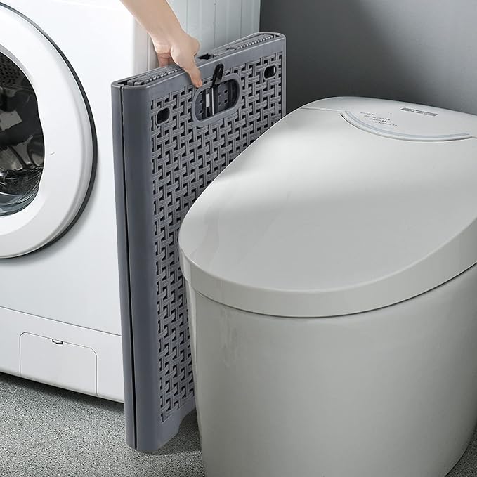 40 L Plastic Collapsible Laundry Hamper, Plastic Dirty Clothes Basket - Image 7