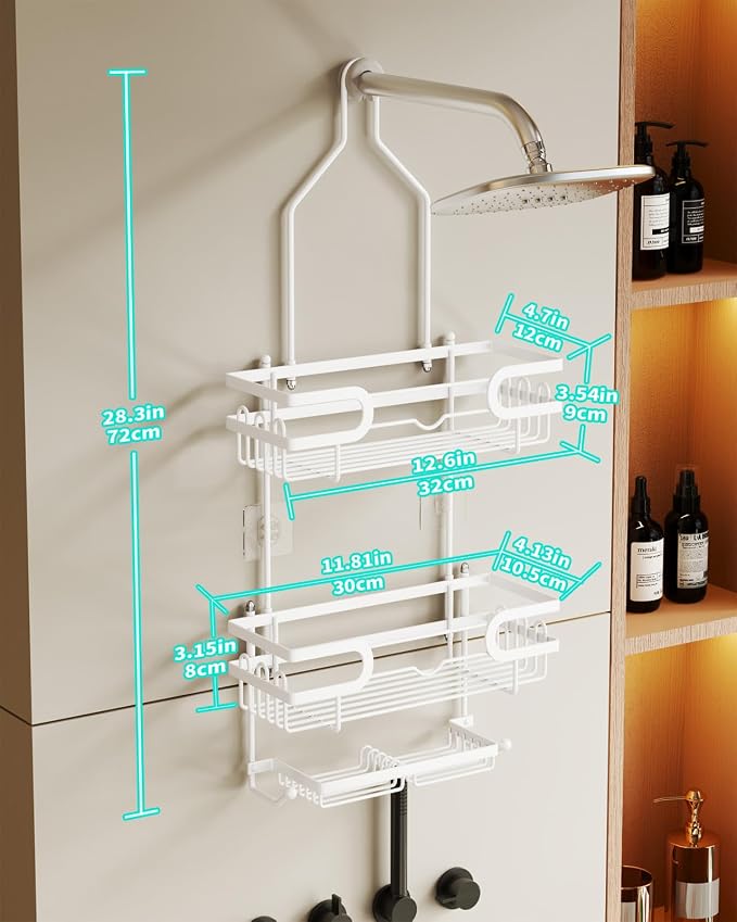 HapiRm Bathroom Hanging Shower Caddy - Image 2