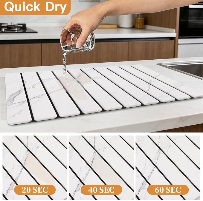 Stone Dish Drying Mat for Kitchen - Image 5