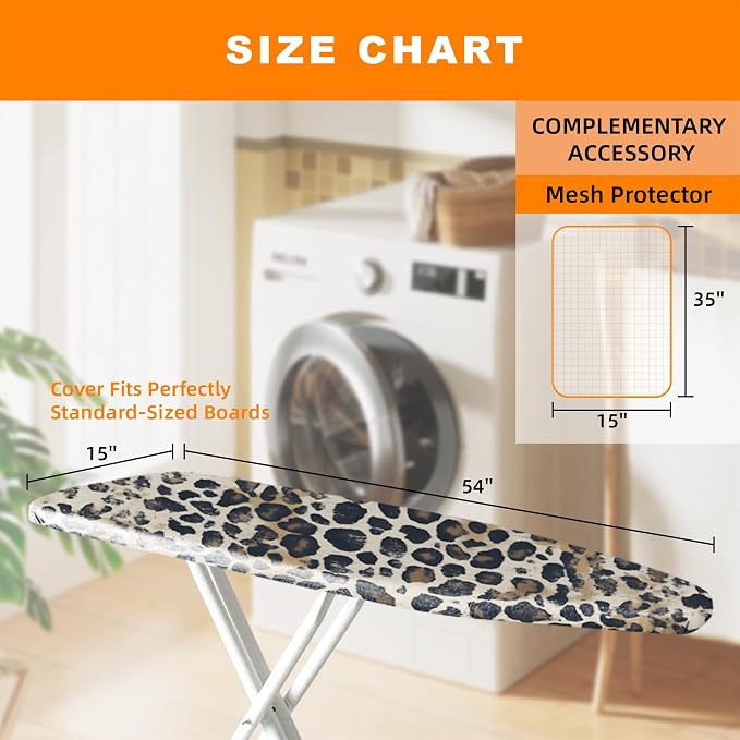 Ironing Board Cover 15x54 Inch- Standard Cotton Cover - Image 4