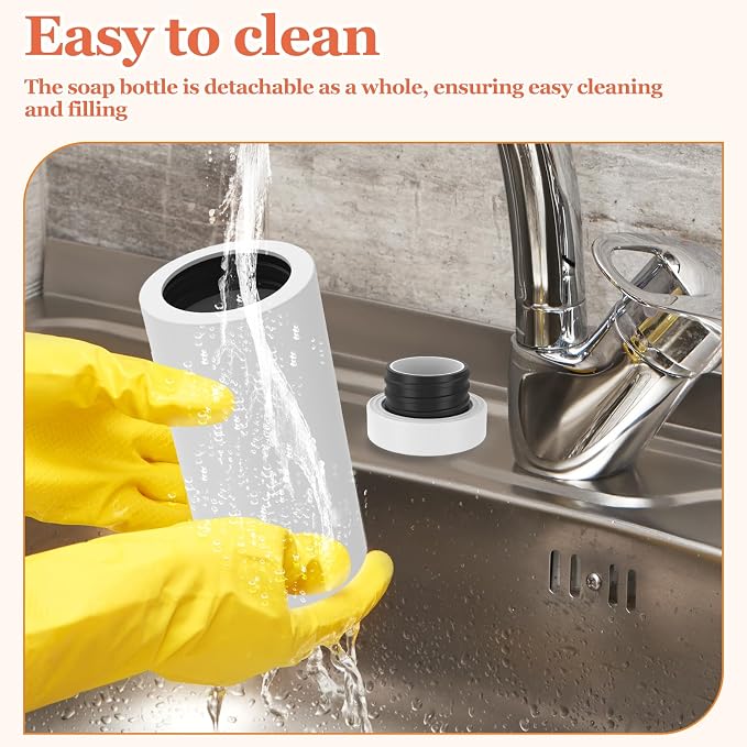 Silicone Dish Soap Dispenser, Reusable Dish Soap Bottle, Refillable Dish Soap - Image 5