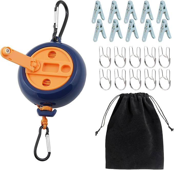 32Ft Portable Travel Clothesline is Also an Outdoor Camping Clothesline by Unknown