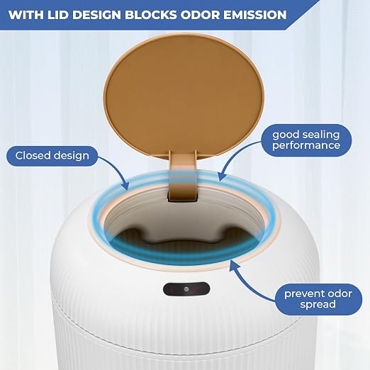 Pukomc Smart Sensor Wastebasket, Convenient and Hygienic Easy to Use | - Image 4