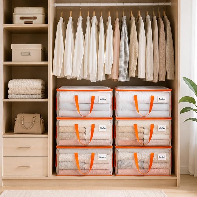 KYODOLED 2-Pack Clear Moving Bags Heavy Duty Extra Large, Storage Totes | - Image 3