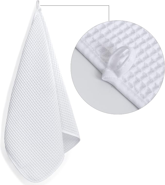 POLYTE 430 GSM Poly Blend Microfiber Quick Dry Waffle Hand Towel, 16x30 in | 4 - Image 3