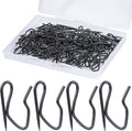 Curtain Hooks 100 pcs 1.2 inch Metal Drapery Pin Hooks by Kilymezh