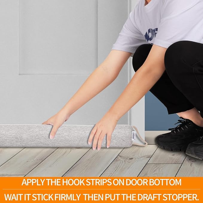 TORRAMI 30" Door Draft Stopper Under Bottom Insulation Noise Air Stopper 2.07LB - Image 3