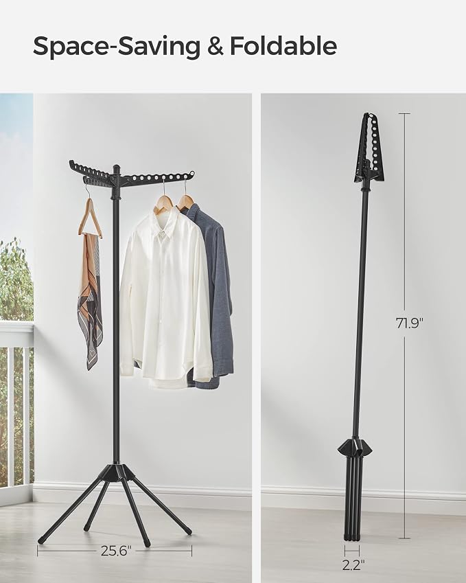 SONGMICS Clothes Drying Rack, 59-Inch Folding Laundry Drying Rack - Image 3
