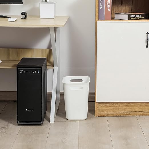 UUJOLY Plastic Small Trash Can Wastebasket, Garbage Container Basket - Image 3
