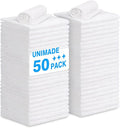UNIMADE Shop Towel Rags, 50 Pack Reusable Shop Rags Bulk Microfiber Cleaning by Unimade