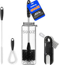 Holikme 4 Pack Bottle Brush 14.5" Long Handle Stainless Steel Brush, Cup by Holikme