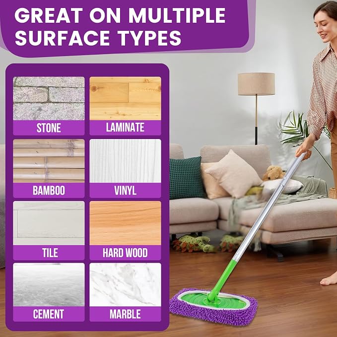 6Pcs Reusable Microfiber Mop Pads Compatible - Image 6