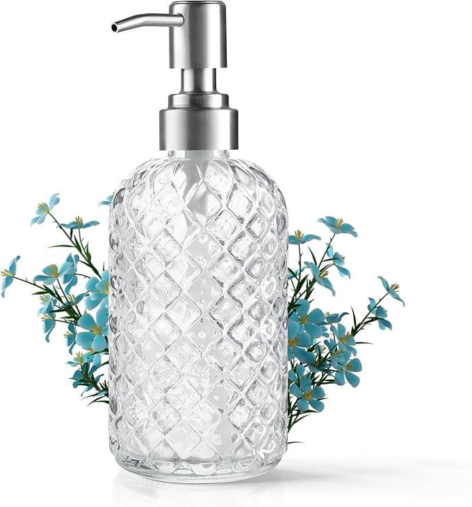 Kaishun 14 OZ Refillable Glass Soap Dispenser by Kaishun