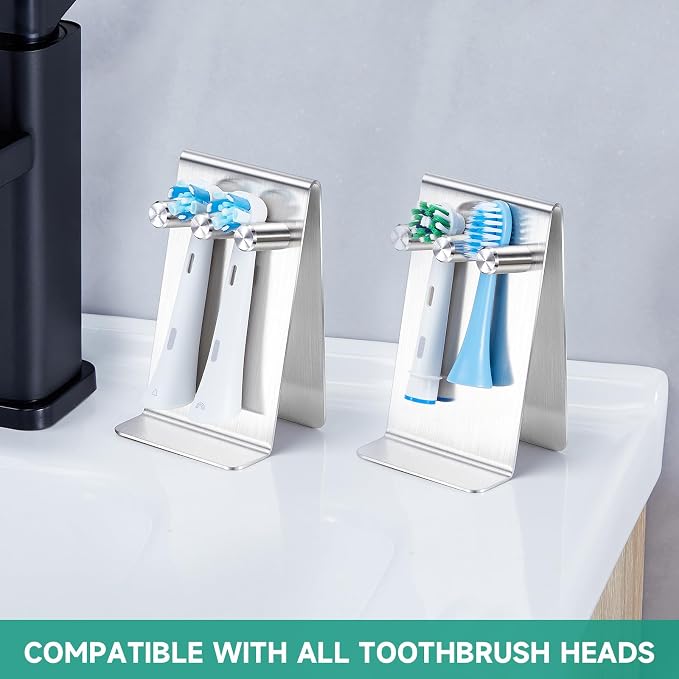 Electric Toothbrush Head Holder Adhesive or Tabletop, Tooth Brush Holder - Image 6