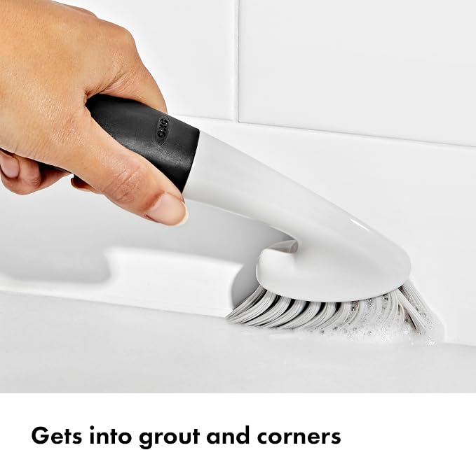 OXO Good Grips Grout Brush & Heavy Duty Scrub Brush Combo Set; Tough, Durable - Image 6