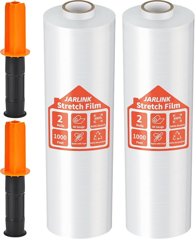 JARLINK Stretch Film, 80 Gauge by JARLINK