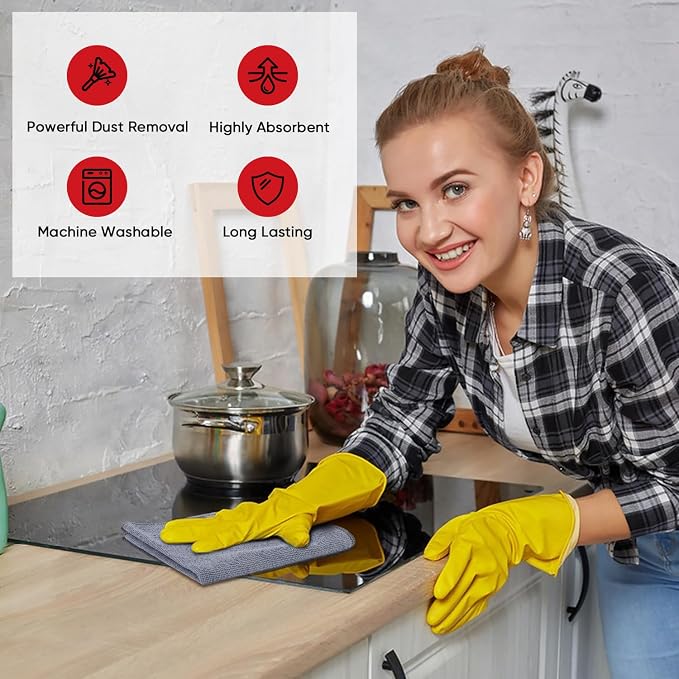 AIDEA Microfiber Cleaning Cloth 24 Pack, Microfiber Towels - Image 4
