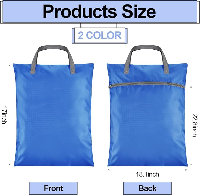 Oudain 2 Pcs Travel Laundry Bags Waterproof Dirty Clothes Bag - Image 3