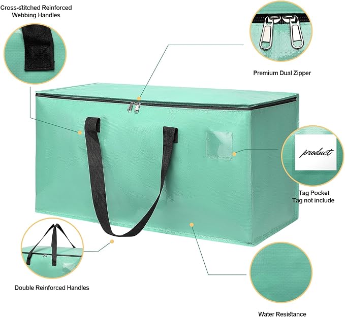 Moving Bags Heavy Duty Mint Green – Large Packing Bags - Image 3