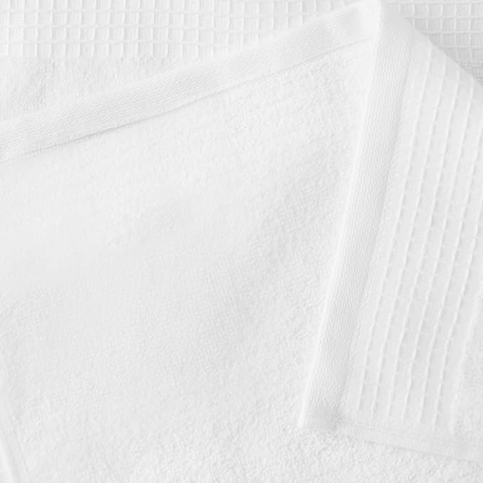 Amazon Basics Organic Cotton Waffle Weave Kitchen Dish Towels, Ultra Absorbent - Image 3
