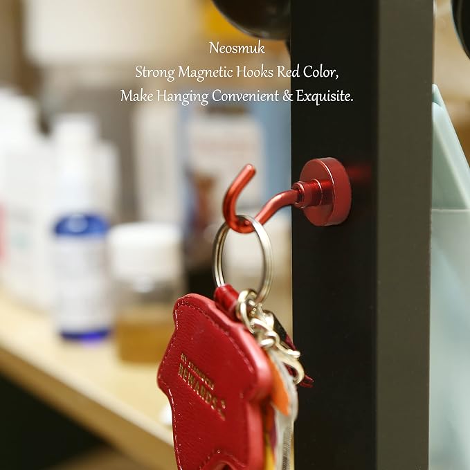 Neosmuk Magnetic Hooks, 30lb Heavy Duty, 12 Pack - Image 3
