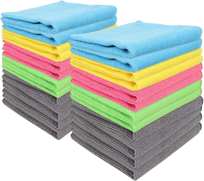 Microfiber Cleaning Cloth: 24 Pack Cleaning Towels - Image 8