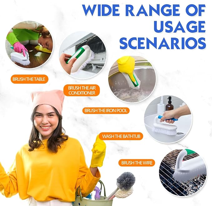 Lallisa 12 Pcs Scrub Brush Bulk - Image 4