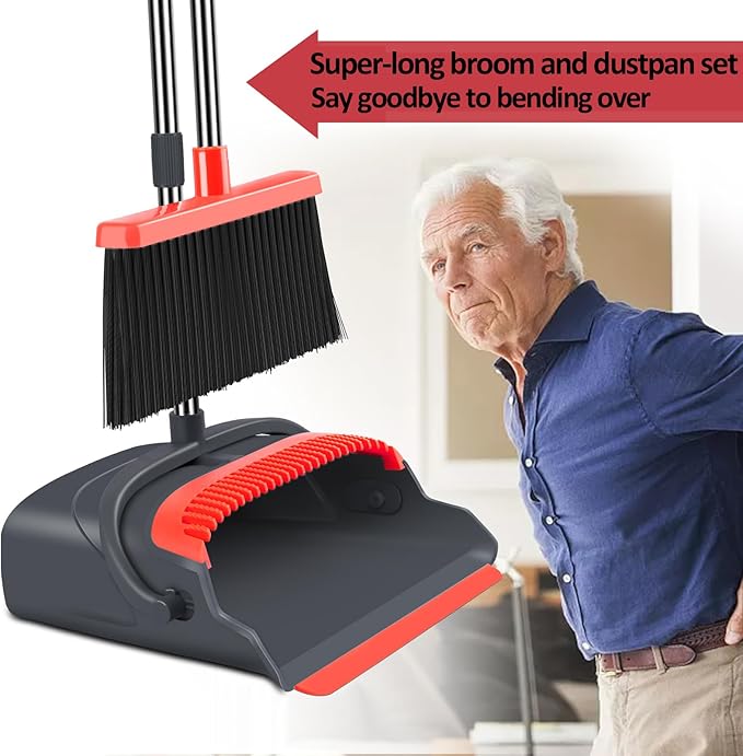 Upgrade Broom and Dustpan Set, Broom - Image 4