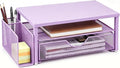 Spacrea Monitor Stand with Drawer and Pen Holder | Monitor Riser Desk by Spacrea