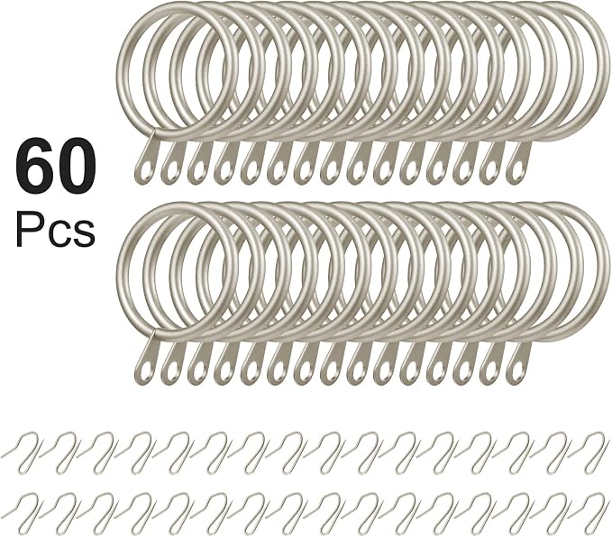 Hotop 30 Pcs Metal Drapery Curtain Rings - Image 3