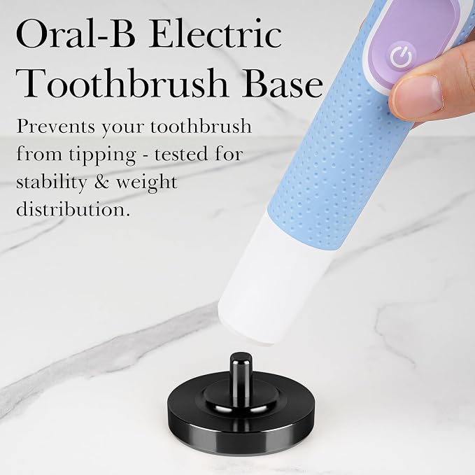 2 Pack Black Electric Toothbrush Holder - Image 4