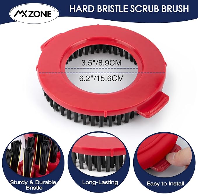 Round Spin Mop Scrub Brush Head - Image 3