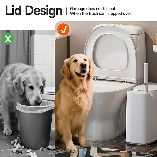CTIME 3 in 1 Bathroom Trash can - Image 4