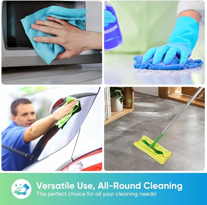 HOMEXCEL Microfiber Cleaning Cloth 800 PK, Towels - Image 4