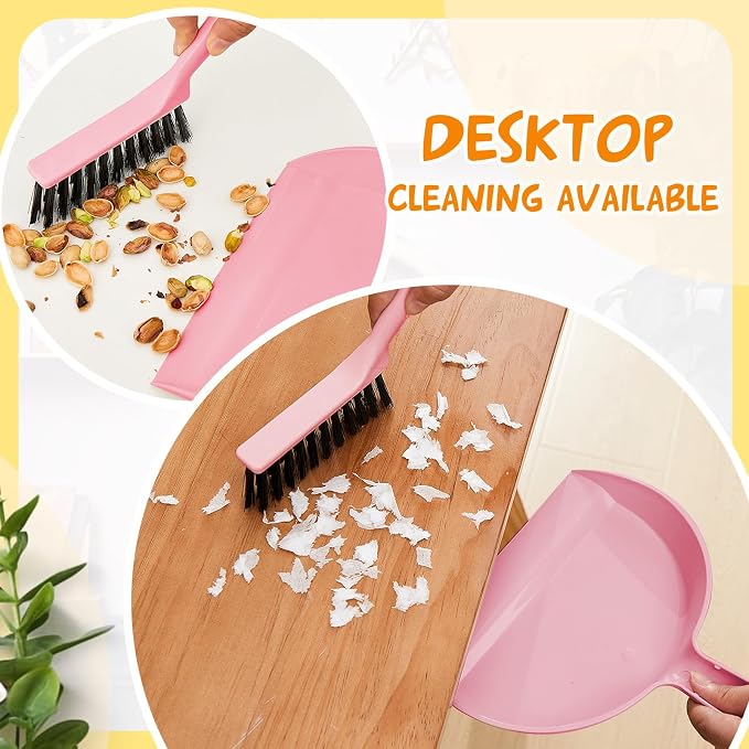 Sliner 18 Pack Mini Dustpan Brush Set Small Broom Set Bulk - Image 3